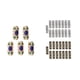 thumbnail image 1 of Accesorios de decoración del cabello Baoblaze 35 piezas de tubo de pelo 3 estilos Anillos de pelo ajustables, 1 of 8