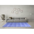 thumbnail image 3 of Ahgly Company Machine Washable Indoor Rectangle Abstract Blue Contemporary Area Rugs, 2' x 4', 3 of 4