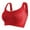 Red, variant on Women's Shape & Support Wirefree Bra Non-Magnetic No Steel Ring Plus Size Thin Adjustable Bra Gathered Comfortable Sexy Lace Bra Daily Bra Womens Bras Black M