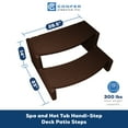 thumbnail image 2 of Confer Plastics Handi-Step Hot Tub Stairs for Straight/Curved Spas,Espresso, 2 of 6