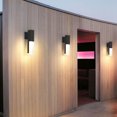 thumbnail image 2 of Lámpara de pared LED moderna de 110-240 V, lámpara de aplique impermeable para dormitorio, pasillo, blanco cálido, 5Wx2, 2 of 8