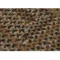 thumbnail image 2 of 5' Green and Brown Braided Square Area Throw Rug, 2 of 2
