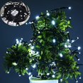 thumbnail image 2 of ZOELNIC 33ft 100 LED String Lights Indoor Outdoor, Cool White Christmas Lights Black Wire, 8 Modes Waterproof Twinkle Fairy String Lights Plug in for Tree Room Bedroom Wedding Decorations, 2 of 8