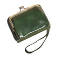 thumbnail image 2 of Cartera vintage para monedas de mujer – bolsa con cierre de presión, organizador de ranuras para varias tarjetas, bolso con pinza, bolsa de carteras 3 en 1 bolsa para monedas, 2 of 6