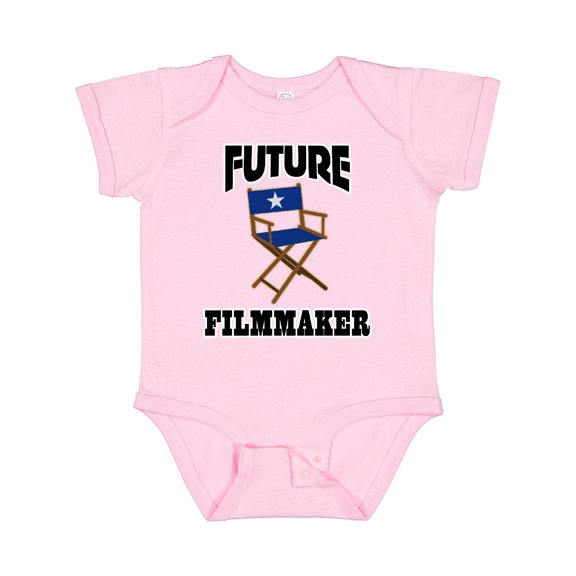 Inktastic Future Filmmaker Director Chair Boys or Girls Baby Bodysuit