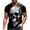 Dark Blue, variant on T-Shirts For Men Gothic Grunge Skeleton Print Short Sleeves Crew Neck Graphic Tees Streetwear Fashion Versatile Pullover Tshirt