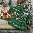 thumbnail image 6 of Christmas Throw Blanket Gifts Fleece Holiday Theme Christmas Reindeer Snowflakes Tree Prints Home Décor Soft Warm and Cozy Throws for Women, Winter Bedding, Couch, 50"x60", Green, 6 of 6
