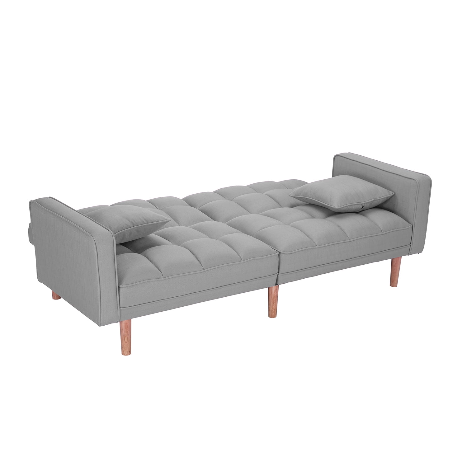 Kepooman Convertible Futon Sofa Bed, Small Loveseat Sleeper Sofa Futon Couch, Recliner Couch, Living Room Sofa for Living Room Leisure, Light Gray Kepooman Convertible Futon Sofa Bed, Small Loveseat Sleeper Sofa Futon Couch, Recliner Couch, Living Room Sofa for Living Room Leisure, Light Gray