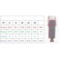 thumbnail image 6 of Women's Striped Red Maxi Pencil Skirt with White Thin Plisse Slit, 6 of 6