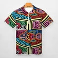 thumbnail image 3 of Mola De Panama Fish Men Zipper T-shirt Summer Casual Short Sleeve T-shirt Top, 3 of 7