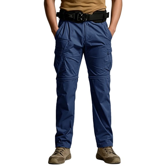 Domzest Men's Quick Dry Tactical Pants Water Resistant Outdoor Pants Lightweight Stretch Cargo Work Hiking Pants Light pink S