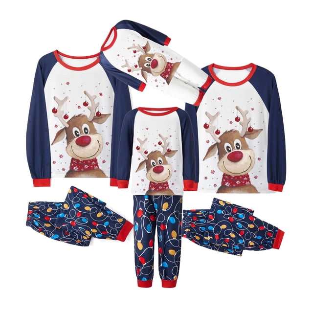 Pijamas navideños familiares a juego Fiomva. Pijamas navideños a juego para familias, adultos, adolescentes, niños y bebés.