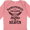 thumbnail image 4 of Inktastic Handpicked for Earth By My Auntie in Heaven with Angel Wings Boys or Girls Long Sleeve Baby Bodysuit, 4 of 5