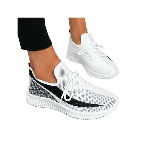 

Womens Casual Lace Up Trainer Mesh Sneakers Running Jogging Fitness Gym Shoes