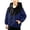 Blue, variant on MexChoioe Kids Zip Up Hooded Outerwear Color‑Blocked Windbreaker Jacket Long Sleeve with Pockets Breathable Fall Travel Everyday Coat for Boys