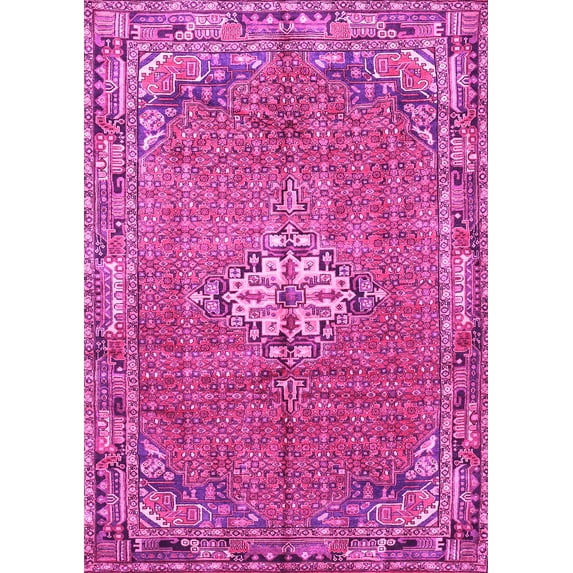 Ahgly Company Indoor Rectangle Persian Pink Traditional Area Rugs, 8' x 12'