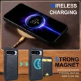 thumbnail image 3 of 2 in 1 Detachable Leather Wallet and Phone Case For Google Pixel 9A Case with Card Holder Kickstand RFID Blocking, Compatible with Magsafe Charging, 3 of 7