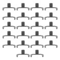 thumbnail image 1 of ERNST 8440-Negro Clips de enchufe con bloqueo giratorio Dura-Pro de 1/4 pulgadas, paquete de 22, negro, 1 of 4