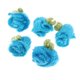 thumbnail image 4 of Apliques de flores de ganchillo Sunnimix hechos a mano para decoración de muñeca sombrero bolso vestido ropa Azul, 4 of 7
