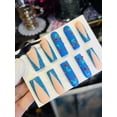 thumbnail image 3 of Set de uñas postizas StareIdolon, ataúd blanco pintado a mano, 3 of 5