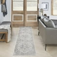 thumbnail image 2 of Nourison Astra Machine Washable Persian Silver Grey 2'2" x 12' Area Rug (2x12), 2 of 8
