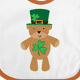thumbnail image 4 of Inktastic St Patricks Day Irish Teddy Bear Shamrock Boys or Girls Baby Bib, 4 of 4