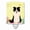 Black White, variant on Easter Eggs Border Collie Black White Ceramic Night Light