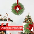 thumbnail image 5 of 8PCS Christmas Kitchen Cabinet Wreaths with Plaid Bow Ribbon Hanging Cabinet Doors Wreaths Decorative for Kitchen Window Outdoor Indoor Holiday Decor, 5 of 6