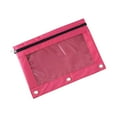 thumbnail image 2 of Pencil Pouch for 3 Ring Binder, Binder Pencil Case with Smooth Zipper, Clear Window Pencil Case for Binder, Big Capacity 3 Ring Binder Pencil Bag with 3 Reinforced Grommets, 2 of 3