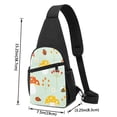thumbnail image 4 of Disketp Sling Backpack,Multipurpose Crossbody Shoulder Bag Travel Hiking Daypack-Mushroom Bee, 4 of 6