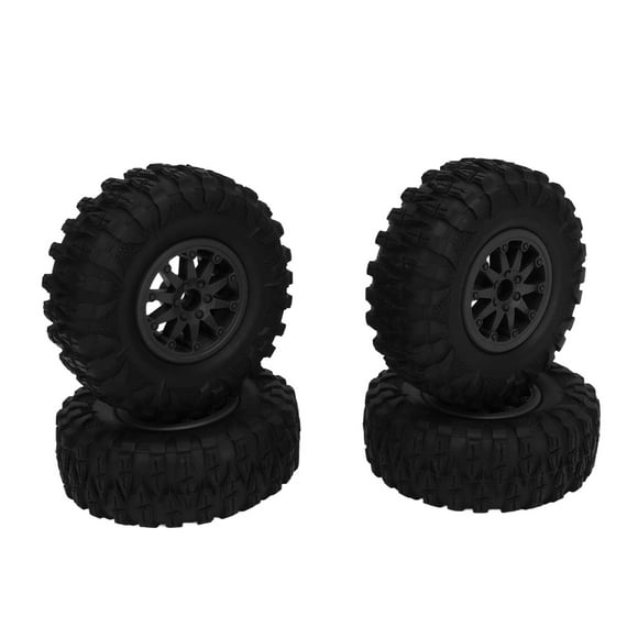 1.0 Wheels Rims Negative Offset 7mm with New Compound 1.0 Tires for SCX24 Bronco C10 JLU Deadbolt RC Crawler Upgrades Parts