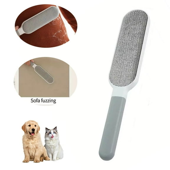 Double-Sided Pet Hair Remover Brush, Manual Electrostatic Sticky Lint Brush, for Cat/Dog Hair, Clothing, Sofa, Furniture, Carpet and so on Cleaning 1 PCS