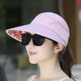 thumbnail image 7 of Summer Sun Protection Folding Sun Hat For Women Wide Brim Cap Ladies Beach Visor Hat Girl Holiday UV Protection Sun Hat Sun Hats Women Summer Hat Outdoor Wide Large Brim Cap Beach Visor Caps Foldable, 7 of 7