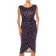 thumbnail image 4 of Women's Elegant Sleeveless Sheath Dress with Knife PleatsTulip Skirt Front Sash Detail, 4 of 5