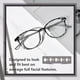 thumbnail image 3 of Gafas de luz azul OPTOFENDY TR90 con montura redondeada, anti UV400, 3 of 7