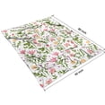 thumbnail image 4 of Pioneer Flower Floral Print Pattern Blanket,Comfortable Soft Flannel Throw Blanket,All Season,Warm Lightweight Blankets for Sofa Bed Couch Living Room Chair,60"x80", 4 of 4