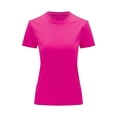 thumbnail image 1 of Playera Slim Fit Unisex Cuello Redondo Manga Corta Strech Color Fucsia Talla Grande Marca Emil SaEs, 1 of 4