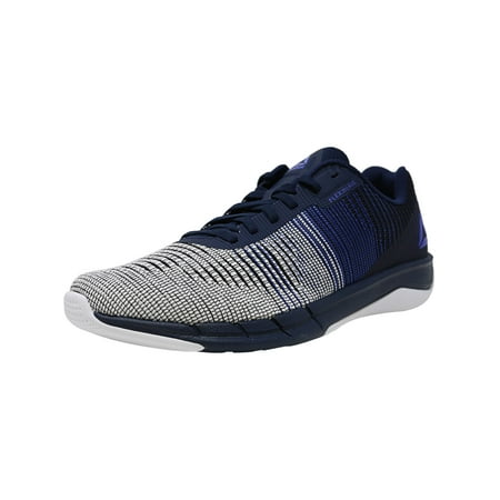 Reebok Fast Flexweave Mesh Running Shoe - 10.5M - Acid Blue/Cool Navy/White