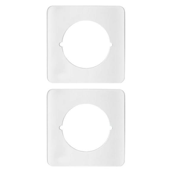 Langgg 2x Door Reinforcement Plate Door Knob Plate Door Handle Fixing Plate Bracket White