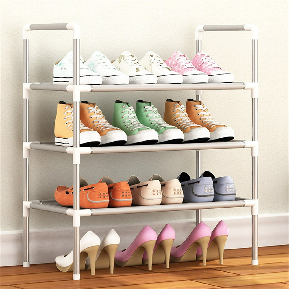 Bigsalestore 3-6 Tier Simple Shoe Rack Storage Organizer 30-Pair, Non