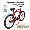 thumbnail image 3 of 26-Inch Men’s Cruiser Bike, Tracer ACE, Red, Coaster Brake, 3 of 8