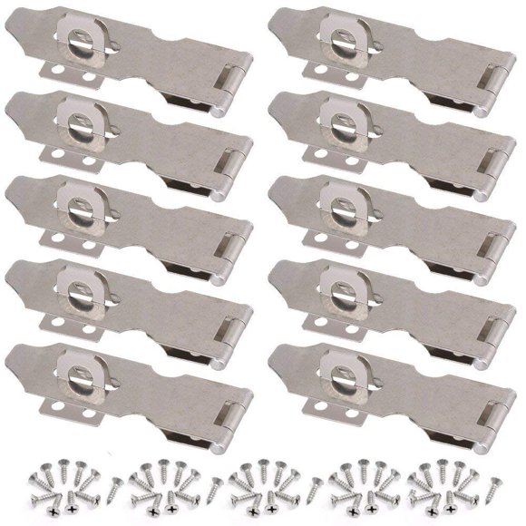Wideskall Pivotant de Sécurité 4 Pouces Pouces en Zinc avec Vis (Lot de 10)