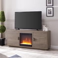 thumbnail image 2 of Henn&Hart 58" Antiqued Gray Oak TV Stand, 2 of 11