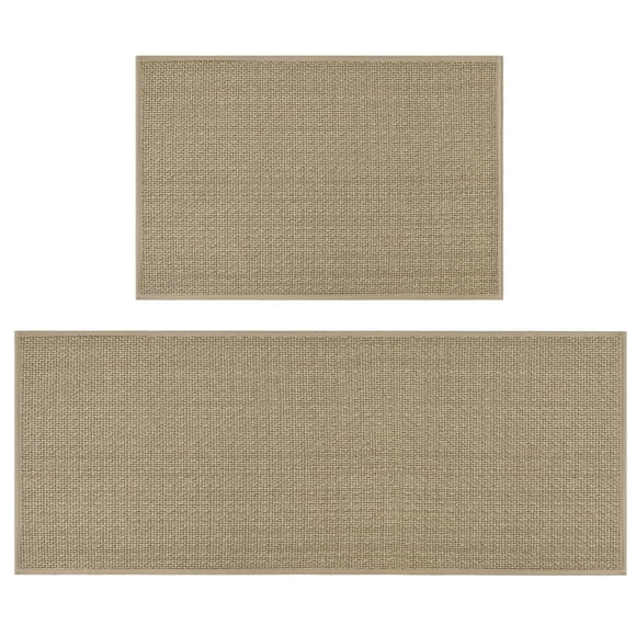 Artoid Mode Tapis et Carpettes de Cuisine Lavables Antidérapants, Ensemble de 2, Carpettes de Cuisine Absorbantes avec Endos en Caoutchouc pour Plancher devant l'Évier - 24x