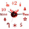 thumbnail image 1 of Shisuyan Wall Clock Red Acrylic 1 Set 3.7X4.1In, 1 of 9