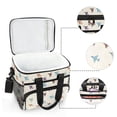 thumbnail image 6 of FORMRS Insulated Cooler Bag 24 Cans Capacity Soft Leakproof Lunch Box with Side Pockets, Colorful Cartoon Planes Pattern, 6 of 7