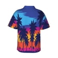 thumbnail image 3 of Bixox Men's Hawaiian Shirts Men's Beach with Palm Trees Print Short-Sleeve Shirt-3X-Large, 3 of 8