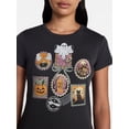 thumbnail image 4 of Halloween Stamp Women's Graphic Tee with Short Sleeves, Sizes XXS-XXL, 4 of 5