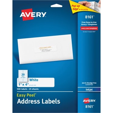 Avery Easy Peel Address Labels, Sure Feed Technology, White, 1
