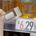 thumbnail image 4 of UPOUART 20Ud Soportes Clip Para Etiquetas Transparentes De Exhibición En Retail Y Supermercado, 4 of 8